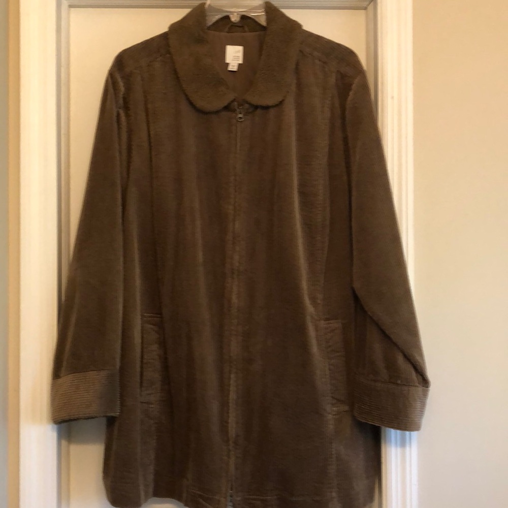 Women’s Plus Size J.Jill Corduroy Lined Jacket 4X